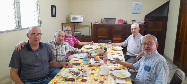 Con la comunidad religiosa de Jutiapa